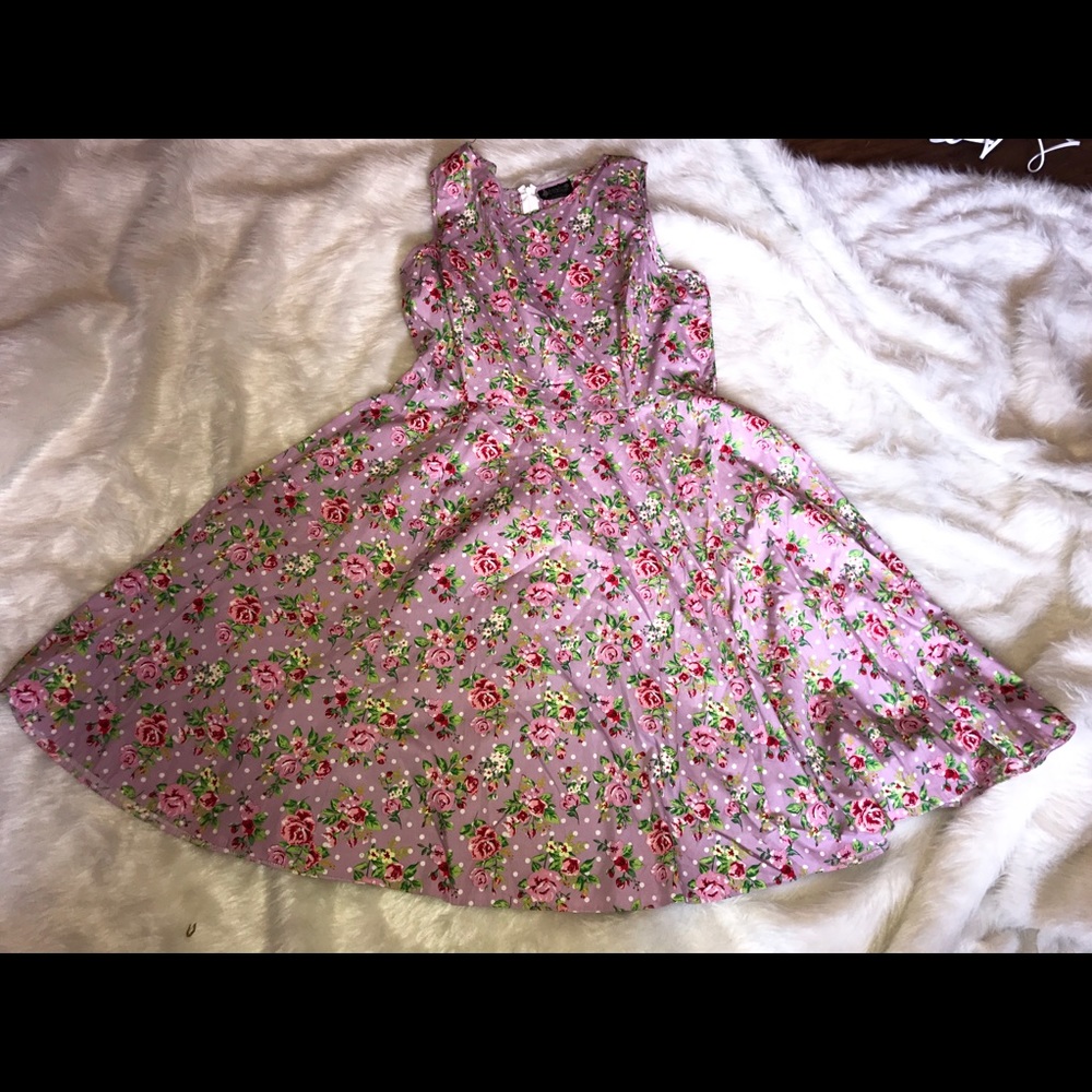 Lady vintage plus pinup rockabilly dress 20